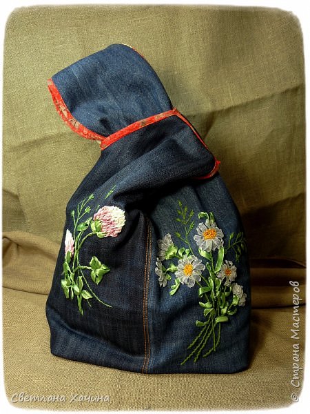 Гардероб Декор предметов Вышивка Шитьё Японский узелок Ленты Ткань фото 2