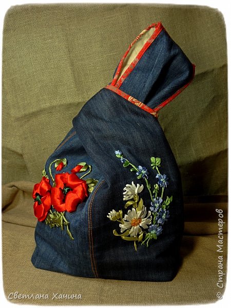 Гардероб Декор предметов Вышивка Шитьё Японский узелок Ленты Ткань фото 1
