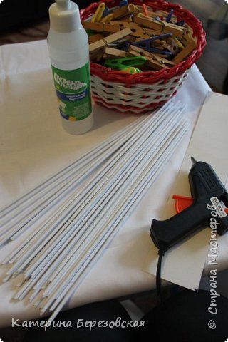 Мастер-класс Плетение МК по обтягиванию картона тканью Картон Клей Ткань фото 21