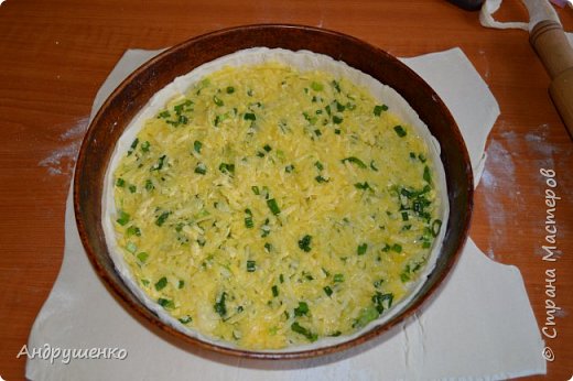 Мастер-класс Рецепт кулинарный Слоеный пирог с простой начинкой Продукты пищевые фото 7