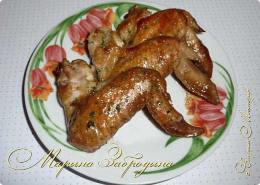 Кулинария Мастер-класс Рецепт кулинарный Куриные крылышки в соево-имбирном маринаде с апельсином Продукты пищевые фото 9