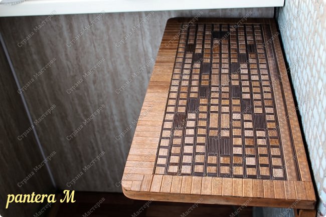 Интерьер Мастер-класс Моделирование конструирование Мозаика кофейный столик на балконе Дерево фото 1