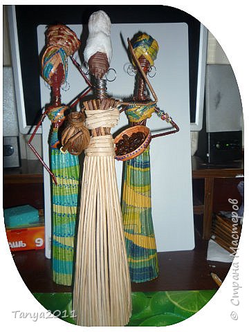 Мастер-класс Поделка изделие Декупаж Моделирование конструирование Плетение Африканочки Вариации на тему Бумажные полосы фото 19