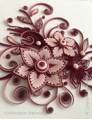 Картина панно рисунок Мастер-класс Квиллинг Фантазийный цветок Бумажные полосы Клей фото 26