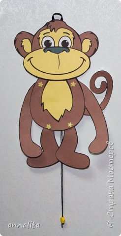 Оригами обезьянка с поздравлением (с шаблонами для печати)