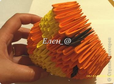 Мастер-класс Новый год Оригами китайское модульное Тигр Бумага фото 12
