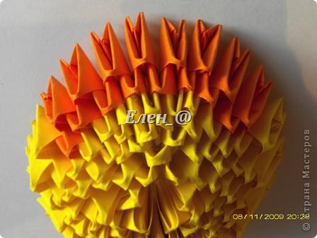 Мастер-класс Новый год Оригами китайское модульное Тигр Бумага фото 7