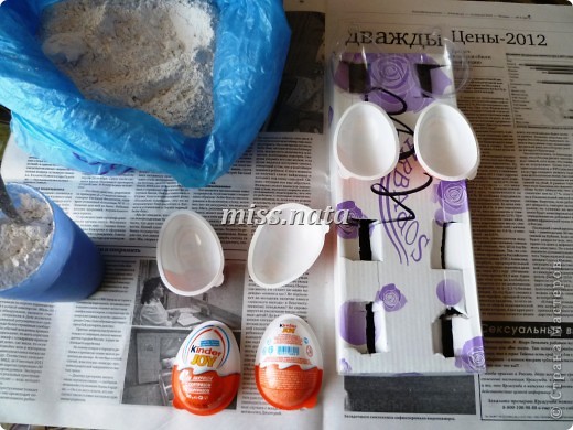 Мастер-класс Поделка изделие Пасха Декупаж МК по созданию яиц- магнитов к Пасхе Гипс Краска Магниты Салфетки фото 2