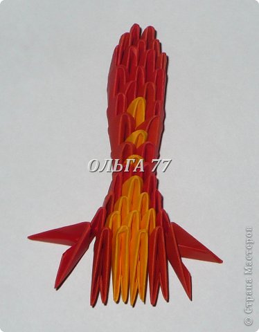 Мастер-класс Поделка изделие Новый год Оригами китайское модульное МК ЗАБАВНАЯ КОБРОЧКА Бумага фото 15