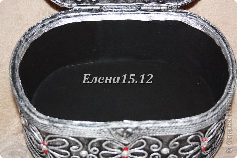 Мастер-класс Поделка изделие 8 марта День рождения Аппликация из скрученных жгутиков Картонаж Моделирование конструирование Серебряный ларец Картон Клей Краска Салфетки фото 28