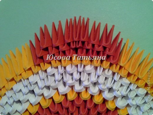 Мастер-класс Поделка изделие День Победы Оригами китайское модульное Орден Бумага фото 11
