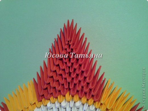 Мастер-класс Поделка изделие День Победы Оригами китайское модульное Орден Бумага фото 20