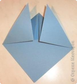  Мастер-класс Оригами: Пасхальный зайчик.МК. Бумага Пасха. Фото 7