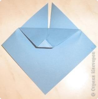  Мастер-класс Оригами: Пасхальный зайчик.МК. Бумага Пасха. Фото 9