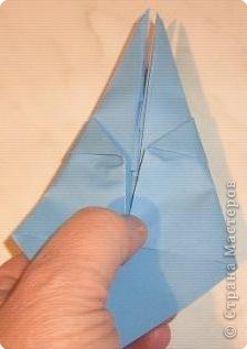  Мастер-класс Оригами: Пасхальный зайчик.МК. Бумага Пасха. Фото 11