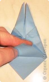  Мастер-класс Оригами: Пасхальный зайчик.МК. Бумага Пасха. Фото 12