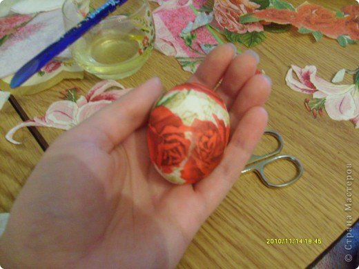 Мастер-класс Декупаж: Пасха, декупаж пасхальных яиц. Салфетки  Пасха. Фото 3