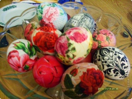 Мастер-класс Декупаж: Пасха, декупаж пасхальных яиц. Салфетки Пасха. Фото 9