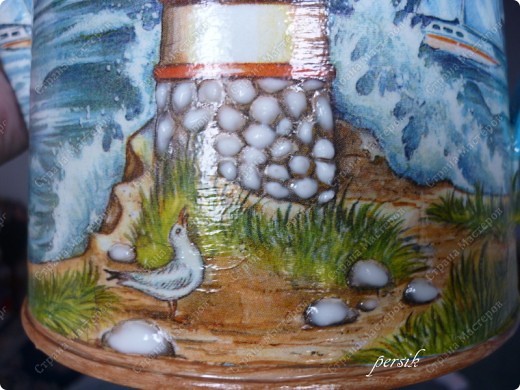 Мастер-класс,  Декупаж, : Морская лейка. МК. . Фото 15