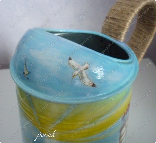 Мастер-класс,  Декупаж, : Морская лейка. МК. . Фото 25