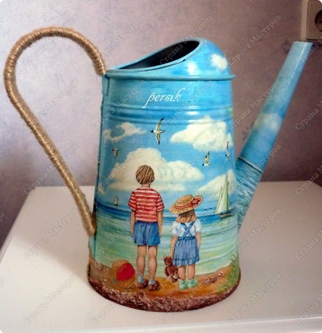 Мастер-класс,  Декупаж, : Морская лейка. МК. . Фото 28