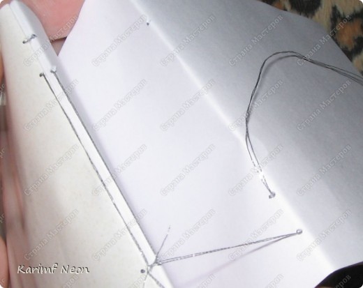  Мастер-класс, Поделка, изделие Вырезание: МК - КНИГА своими руками Бумага, Нитки. Фото 7