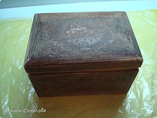 Мастер-класс, Поделка, изделие Декупаж: Осенняя шкатулка Клей, Краска, Салфетки 8 марта, День матери, День рождения, Праздник осени. Фото 3