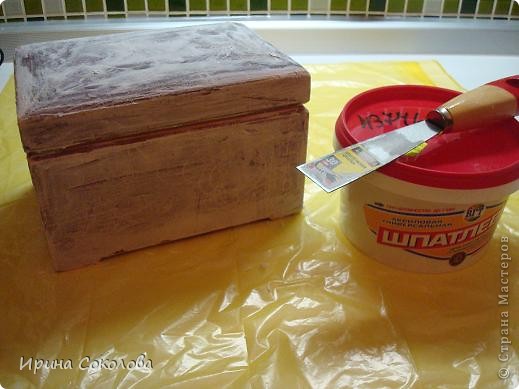 Мастер-класс, Поделка, изделие Декупаж: Осенняя шкатулка Клей, Краска, Салфетки 8 марта, День матери, День рождения, Праздник осени. Фото 4