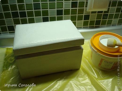 Мастер-класс, Поделка, изделие Декупаж: Осенняя шкатулка Клей, Краска, Салфетки 8 марта, День матери, День рождения, Праздник осени. Фото 6