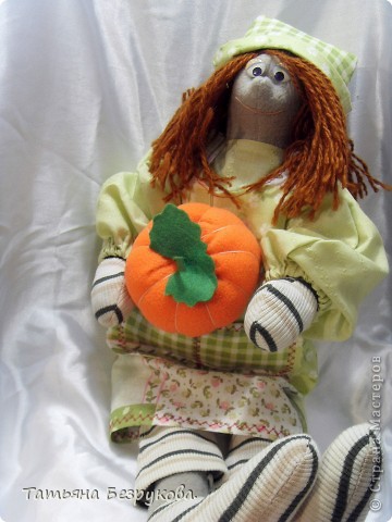 Игрушка, Куклы Шитьё: Тыква и Дракон. Ткань Новый год. Фото 1