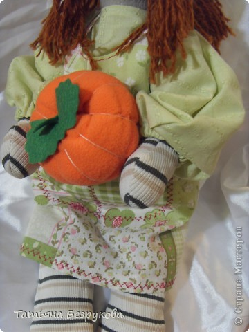 Игрушка, Куклы Шитьё: Тыква и Дракон. Ткань Новый год. Фото 3