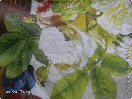 Мастер-класс Декупаж:  Как я делала панно "Цветочно-фруктовый натюрморт". Фото 8