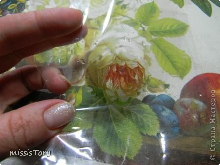 Мастер-класс Декупаж:  Как я делала панно "Цветочно-фруктовый натюрморт". Фото 10
