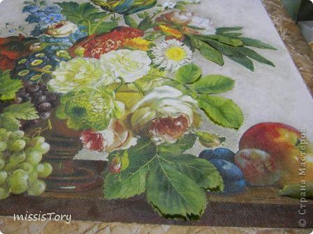 Мастер-класс Декупаж:  Как я делала панно "Цветочно-фруктовый натюрморт". Фото 26