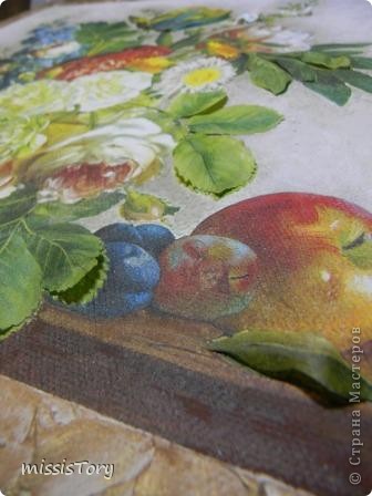 Мастер-класс Декупаж:  Как я делала панно "Цветочно-фруктовый натюрморт". Фото 27