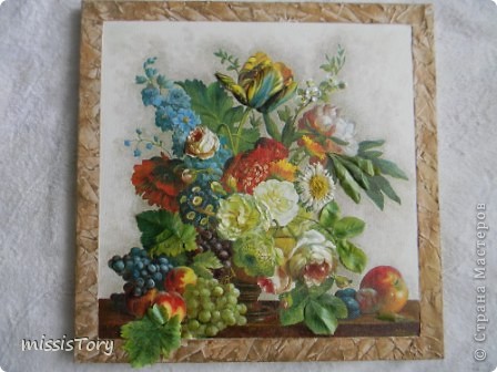 Мастер-класс Декупаж: Как я делала панно