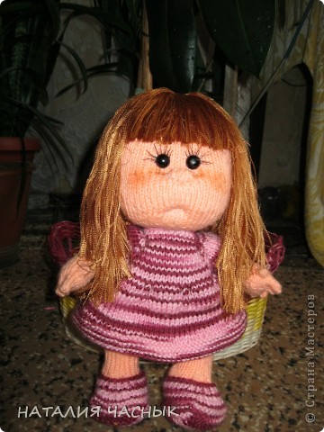 Как на дому связать спицами куклу-пупсех
