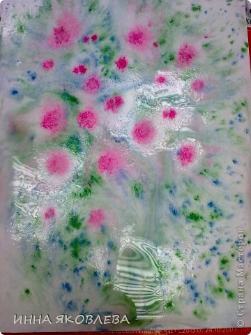  Картина, панно, рисунок, Мастер-класс Печать губкой, Рисование и живопись: Для тех, кто совсем НЕ УМЕЕТ рисовать. Два варианта. Акварель, Бумага 8 марта, Валентинов день, День учителя. Фото 16