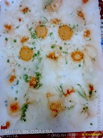  Картина, панно, рисунок, Мастер-класс Печать губкой, Рисование и живопись: Для тех, кто совсем НЕ УМЕЕТ рисовать. Два варианта. Акварель, Бумага 8 марта, Валентинов день, День учителя. Фото 20