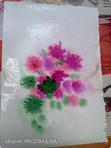  Картина, панно, рисунок, Мастер-класс Печать губкой, Рисование и живопись: Для тех, кто совсем НЕ УМЕЕТ рисовать. Два варианта. Акварель, Бумага 8 марта, Валентинов день, День учителя. Фото 14