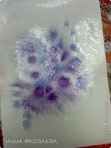  Картина, панно, рисунок, Мастер-класс Печать губкой, Рисование и живопись: Для тех, кто совсем НЕ УМЕЕТ рисовать. Два варианта. Акварель, Бумага 8 марта, Валентинов день, День учителя. Фото 8