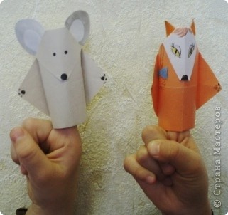 У меня всегда под рукой серия пальчиковых кукол оригами. Я использую их для гимнастики и перерыва во время занятий оригами. Дети любят изображать различных сказочных персонажей и очень любят пальчиковых кукол. Фото 2