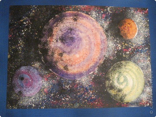 Мастер-класс Урок рисования День космонавтики Рисование и живопись Космос Акварель Гуашь