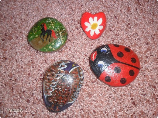 Рисунки на камушках. | Страна Мастеров