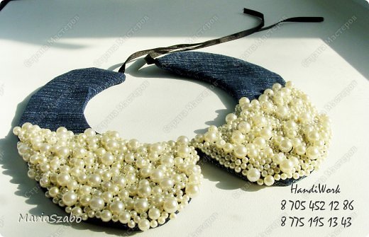 Воротник "Жемчужный" | Страна Мастеров