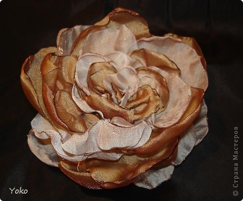 Мастер-класс Шитьё Цветы из ткани + МК Ткань фото 15