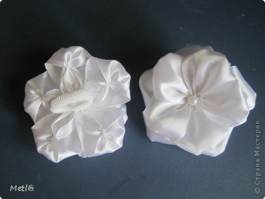 Мастер-класс Бантики-цветочки у меня в садочке   Ленты фото 11