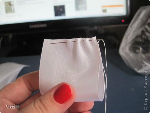 Мастер-класс Бантики-цветочки у меня в садочке   Ленты фото 3