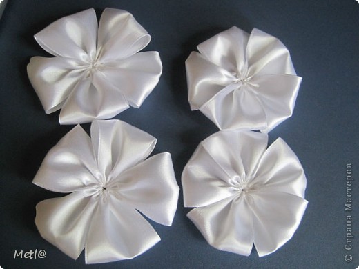 Мастер-класс Бантики-цветочки у меня в садочке   Ленты фото 6