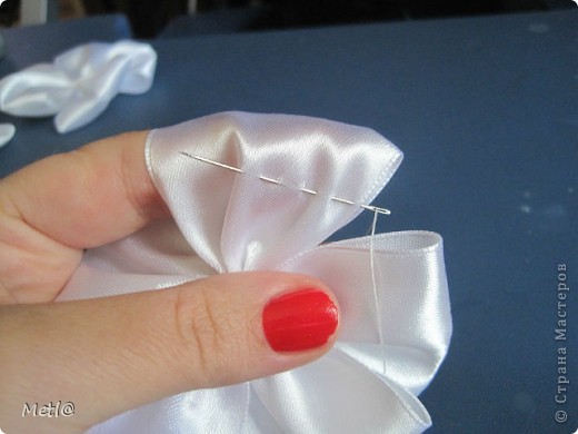 Мастер-класс Бантики-цветочки у меня в садочке   Ленты фото 7